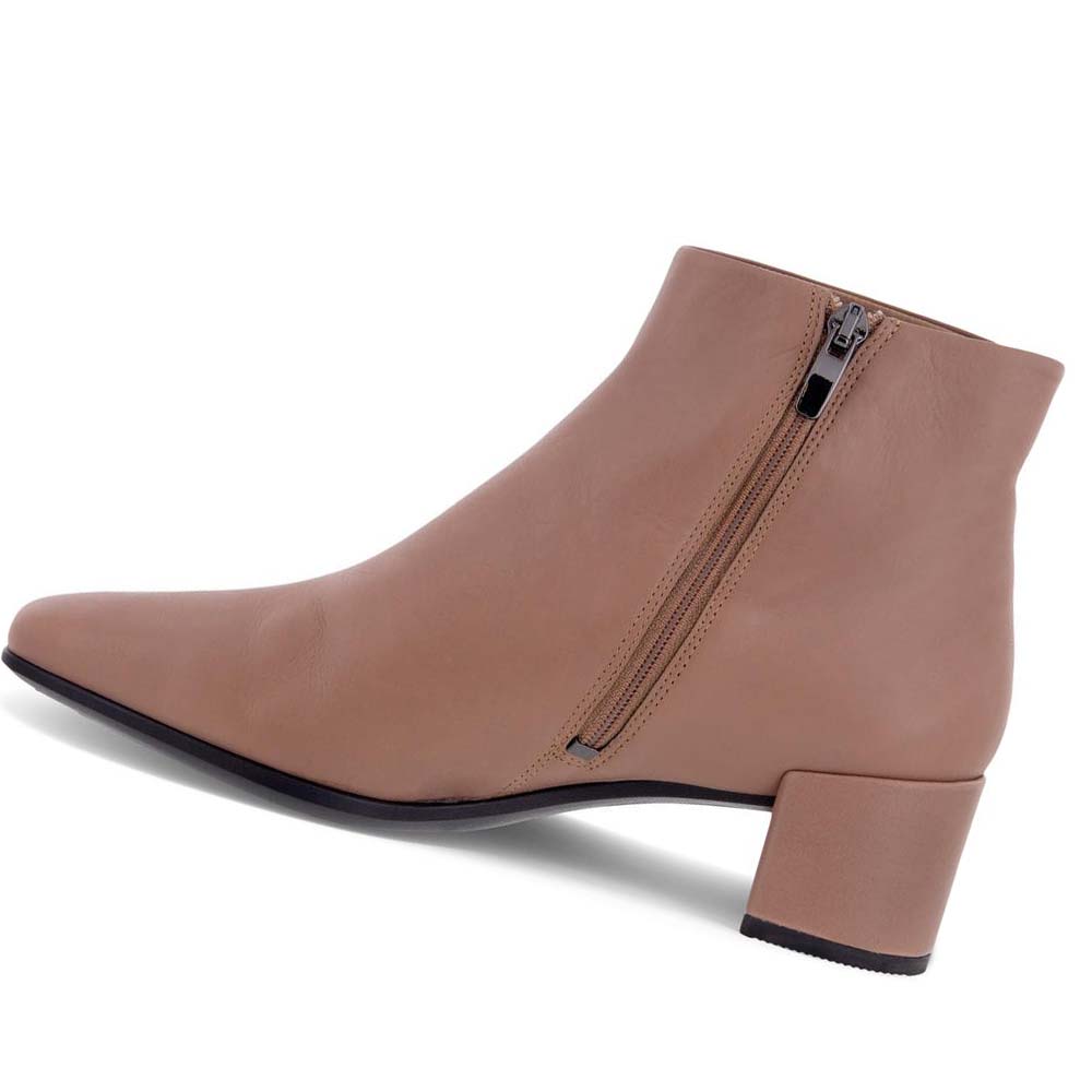 Ecco Shape 35 Squared Ankle Pensko Dame Brune | NO 110UZG